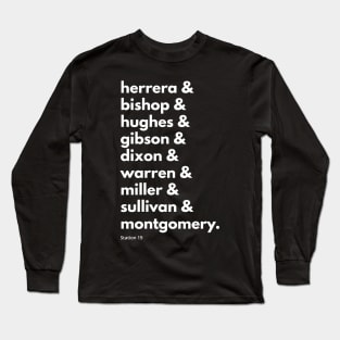 Season 3 Squad Goals - Station 19 (White Text) Long Sleeve T-Shirt